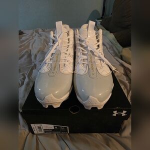 Under Armour UA Bryce Harper Mens White Baseball Cleats Size 12